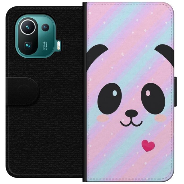 Xiaomi Mi 11 Pro Plånboksfodral Regnbåge Panda