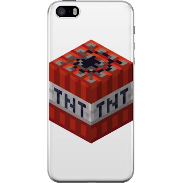 Apple iPhone 5s Genomskinligt Skal Minecraft TNT