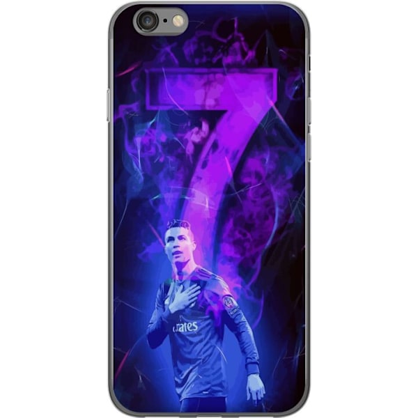 Apple iPhone 6s Genomskinligt Skal Ronaldo 7 – Fotbollslegend i Action för Fans