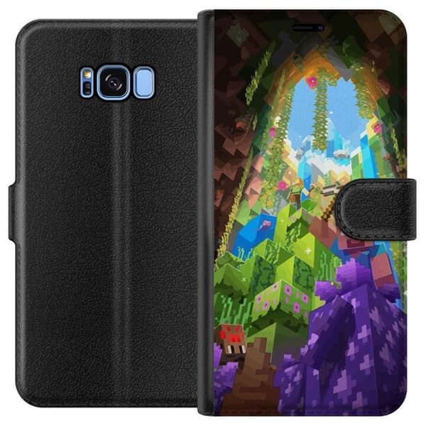 Kompatibelt Lommeboketui til Samsung Galaxy S8 Minecraft