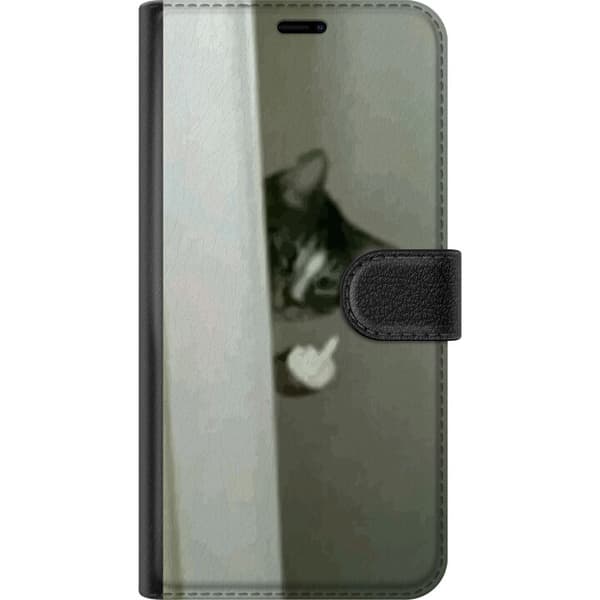Kompatibelt Lommeboketui til Apple iPhone 13 mini HAHA Katt