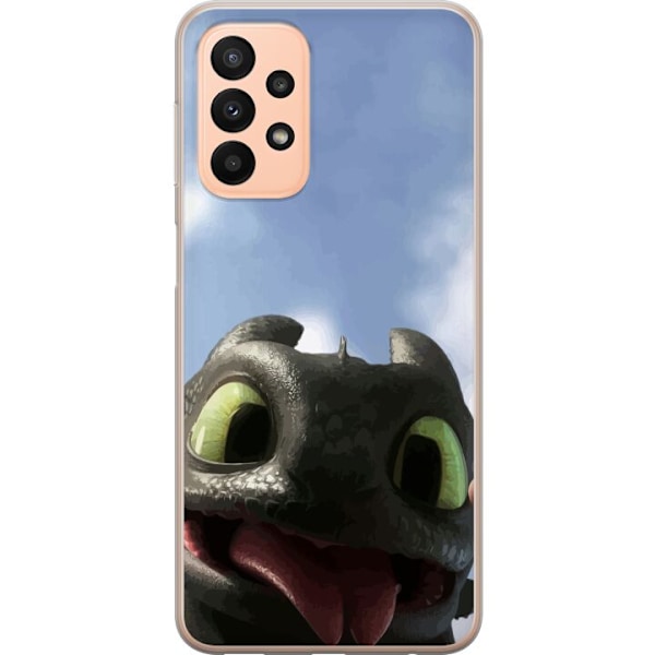 Samsung Galaxy A23 Genomskinligt Skal How to Train Your Dragon (Draktränaren)