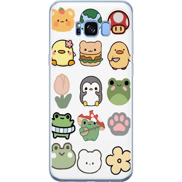 Samsung Galaxy S8+ Genomskinligt Skal Kawaii Friends – söta figurer i japansk stil
