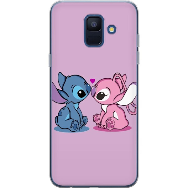 Samsung Galaxy A6 (2018) Läpinäkyvä kuori lilo & stitch 2025