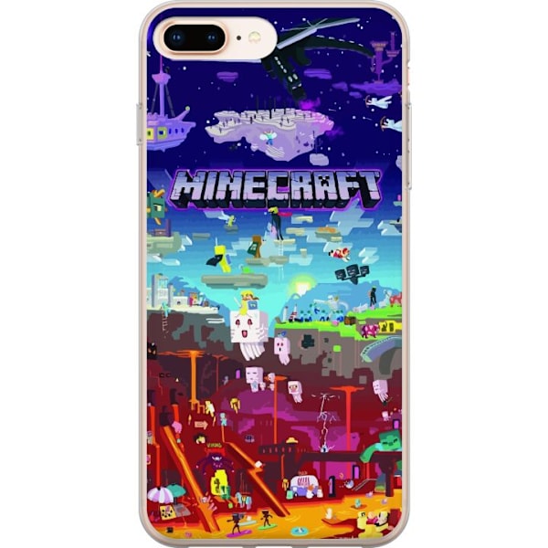 Apple iPhone 7 Plus Genomskinligt Skal Minecraft