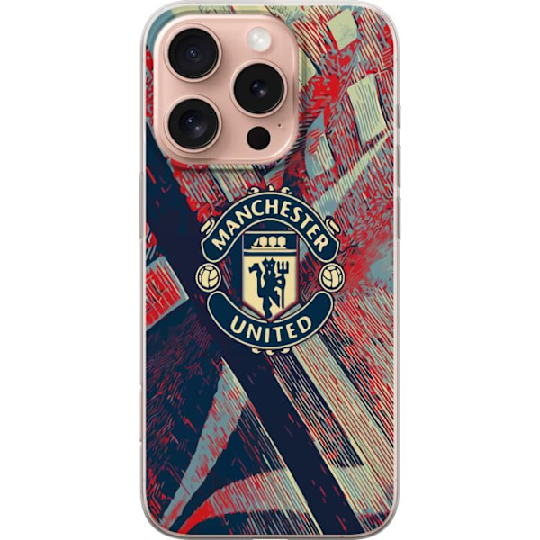 Apple iPhone 16 Pro Läpinäkyvä kuori Manchester United FC