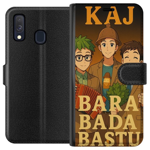 Samsung Galaxy A40 Lompakkokotelo KAJ Bara vain kylpeä saunas