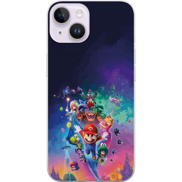 Kompatibelt Mobildeksel til Apple iPhone 14 Plus GSuper Mario flerfarget