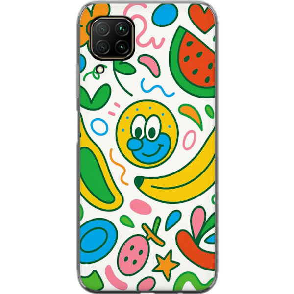 Huawei P40 lite Läpinäkyvä kuori Perhosverho