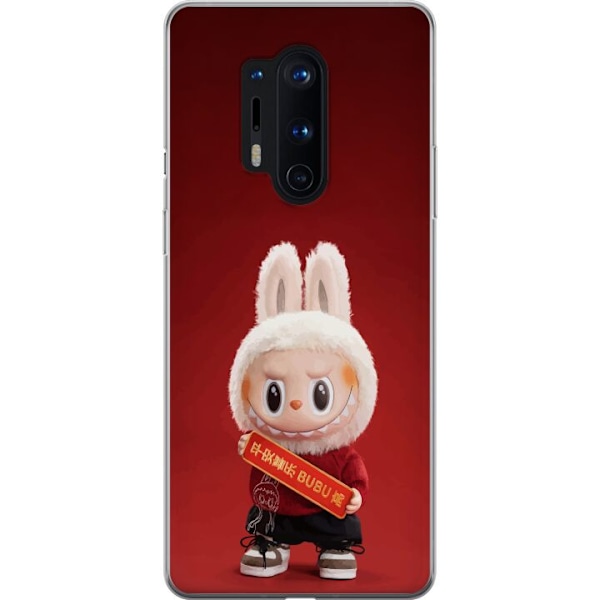OnePlus 8 Pro Läpinäkyvä kuori Pop Mart The Monsters Labubu