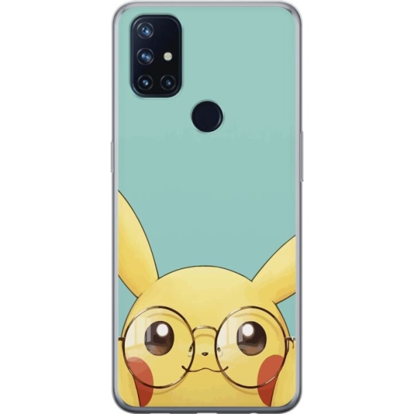 OnePlus Nord N10 5G Läpinäkyvä kuori Pikachu lasit