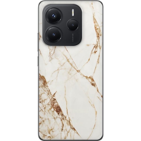 Xiaomi Redmi Note 14 Genomskinligt Skal Vit marmor