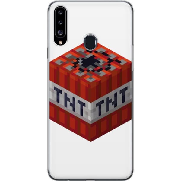 Kompatibelt Mobildeksel til Samsung Galaxy A20s Minecraft TNT