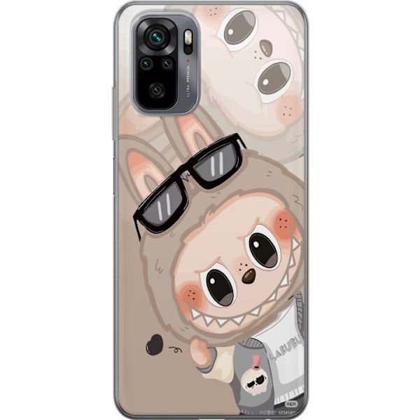 Xiaomi Redmi Note 10S Läpinäkyvä kuori Labubu Rainbow Chaos