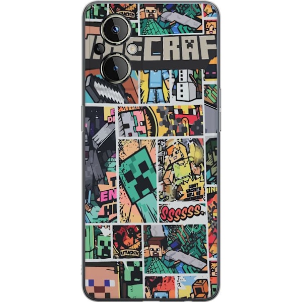OnePlus Nord N20 5G Gennemsigtig cover Minecraft Kunst