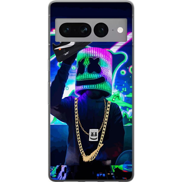 Google Pixel 7 Pro Genomskinligt Skal Marshmello | Fortnite