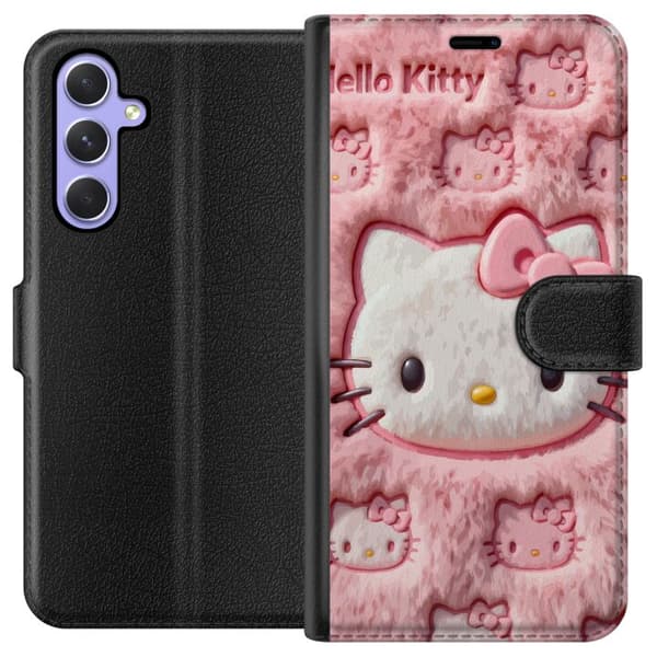 Kompatibel Tegnebogsetui til Samsung Galaxy A54 Sød pink