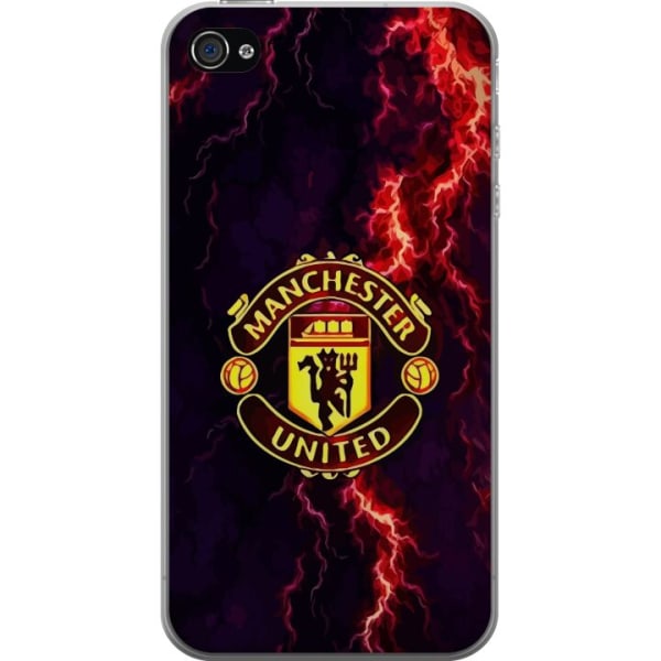 Apple iPhone 4 Gennemsigtig cover Manchester United