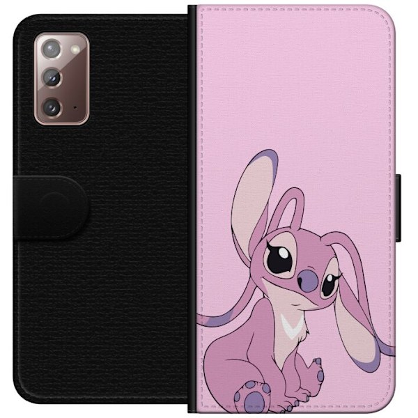 Samsung Galaxy Note20 Lommeboketui Stitch rosa