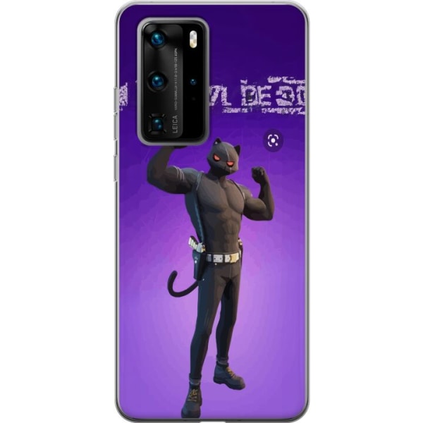 Huawei P40 Pro Gennemsigtig cover Fortnite - Meowscles