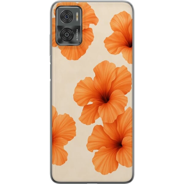 Motorola Moto E22i Genomskinligt Skal Papaya Punch