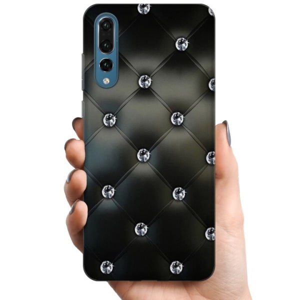 Huawei P20 Pro TPU Mobilcover Stor som diamant