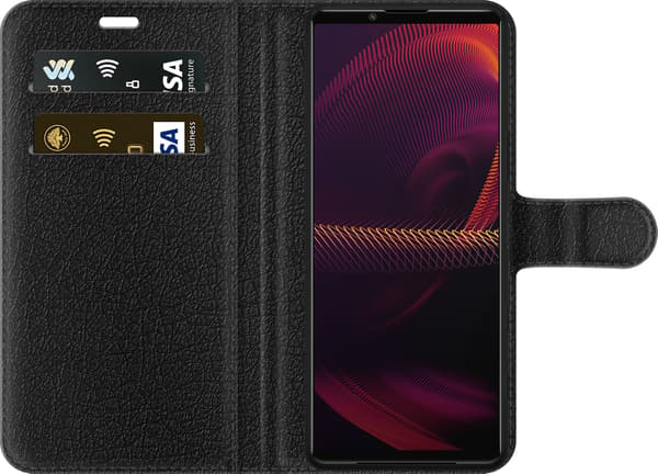 Kompatibel Tegnebogsetui til Sony Xperia 5 III Efterårsornament beige