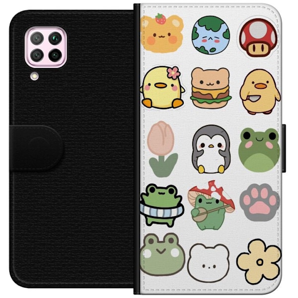 Huawei P40 lite Lompakkokotelo Kawaii Friends