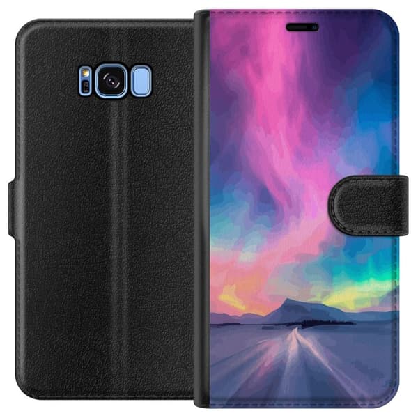 Kompatibelt Plånboksfodral till Samsung Galaxy S8 Norrsken