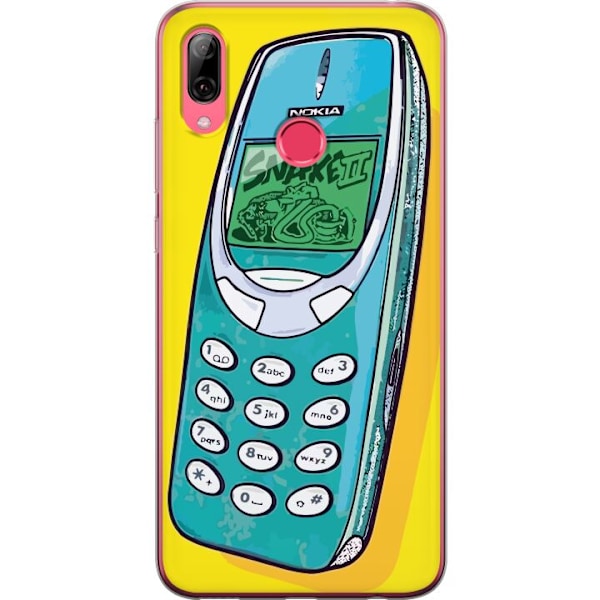 Huawei Y7 (2019) Genomskinligt Skal Nokia 3310, Snake 2