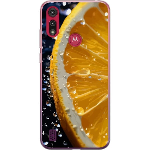 Motorola Moto E6s (2020) Gennemsigtig cover Appelsin