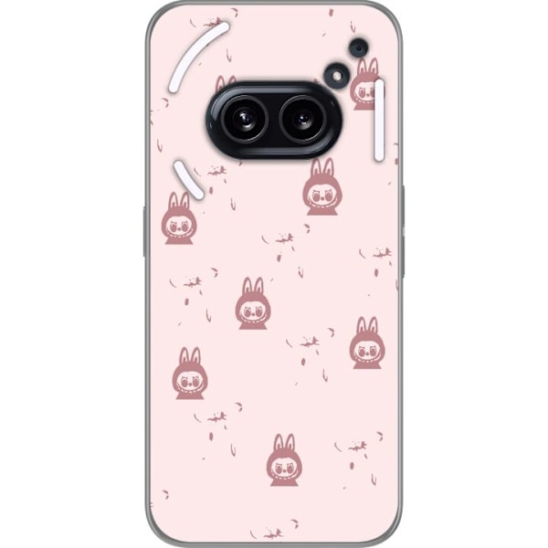 Nothing Phone (2a) Plus Läpinäkyvä kuori Labubu Neon Pop -