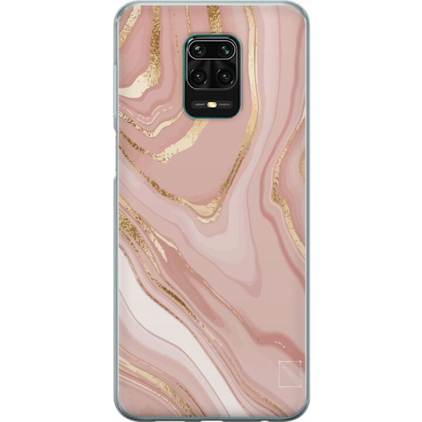 Kompatibelt Mobilskal till Xiaomi Redmi Note 9 Pro Marmor Rosa
