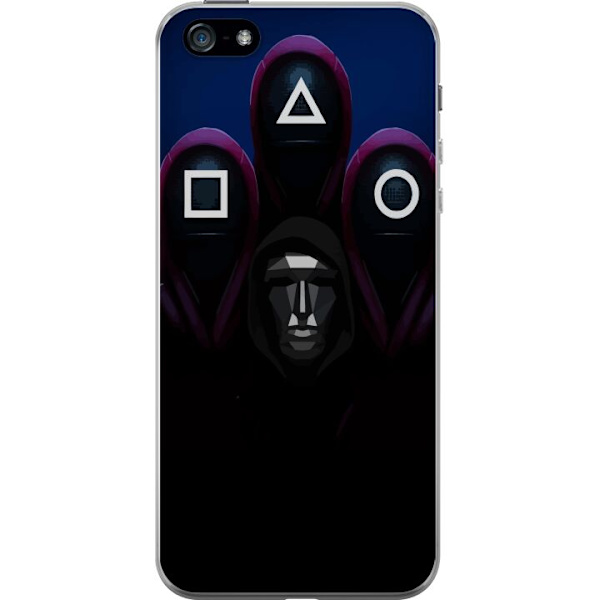 Apple iPhone 5 Gennemsigtig cover Squid Game Sæson 3 Nye Ikon Populær Serie TV Motiv Asiatisk Drama Trend Iconisk Grafisk Design