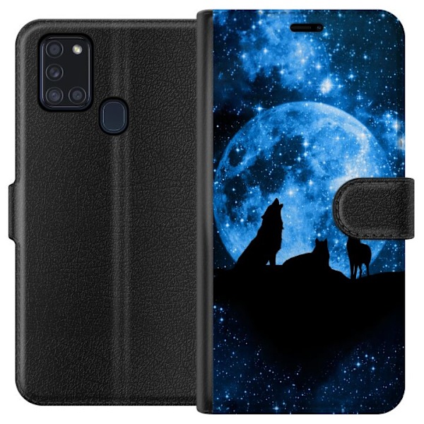 Samsung Galaxy A21s Tegnebogsetui Ulve