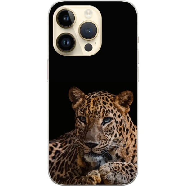 Apple iPhone 14 Pro Läpinäkyvä kuori Leopard