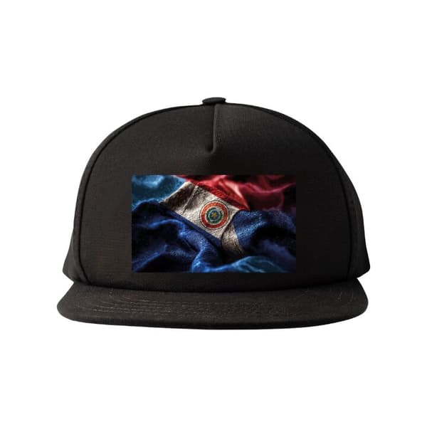 Snapback-lue svart one size