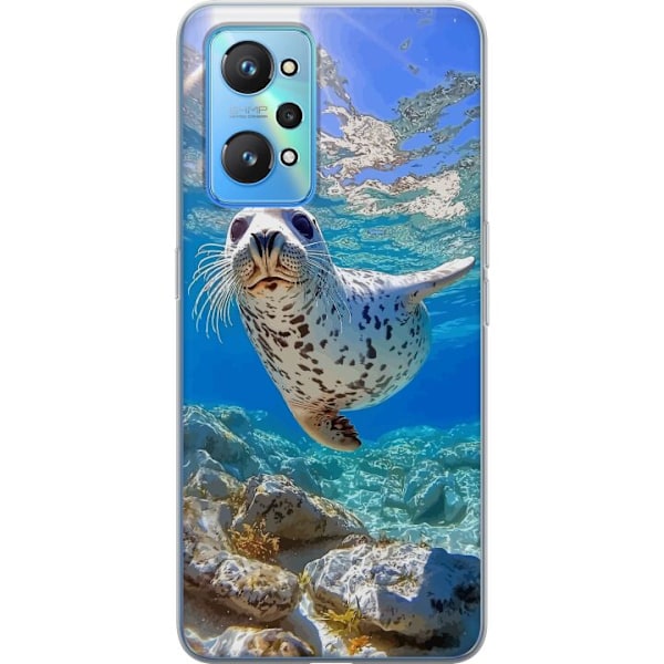 Realme GT Neo2 Läpinäkyvä kuori Myynti Meri Uiminen Eläinaihe Luonto Vesimotiivi Sininen Suunnittelu Meriteema Suosittu Motiivi Villieläimet