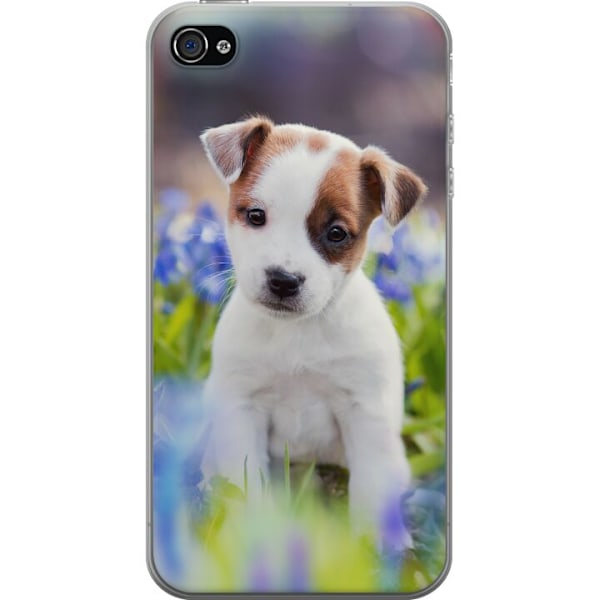 Apple iPhone 4 Läpinäkyvä kuori Koira