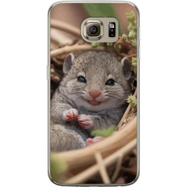 Samsung Galaxy S6 Gennemsigtig cover Rotte Smilende Dyremotiv By Motiv Urban Grafisk Design Populært Sjovt Motiv Kunstart Stil