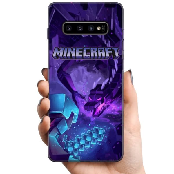 Kompatibelt Mobildeksel til Samsung Galaxy S10+ Minecraft