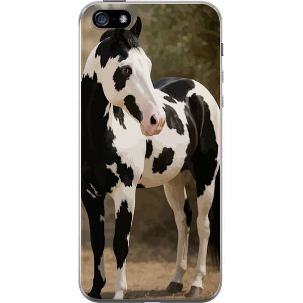 Apple iPhone 5 Läpinäkyvä kuori Kaunis Hevonen - elegantti hevonen kuva-aihe