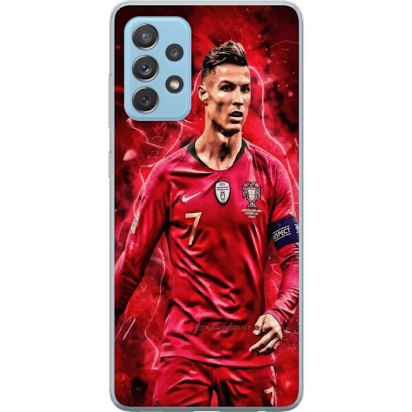 Samsung Galaxy A52 5G Genomskinligt Skal Ronaldo Skills – CR7 Design för Äkta Supporters