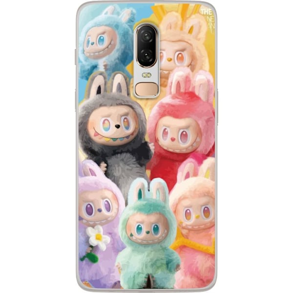 OnePlus 6 Gennemsigtig cover Labubu Skitse Stil