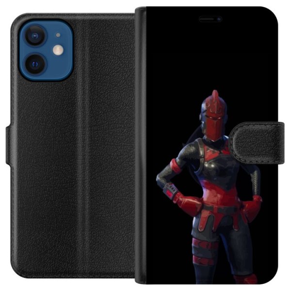 Apple iPhone 12  Lommeboketui Fortnite - Rød Ridder