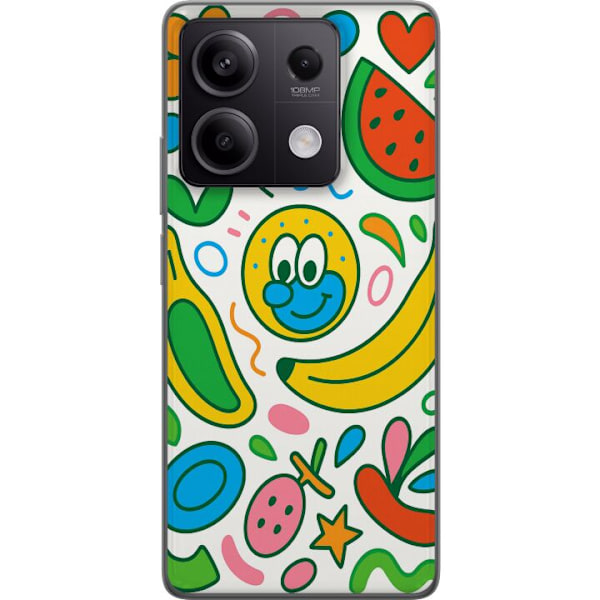 Xiaomi Redmi Note 13 Pro Läpinäkyvä kuori Perhosverho