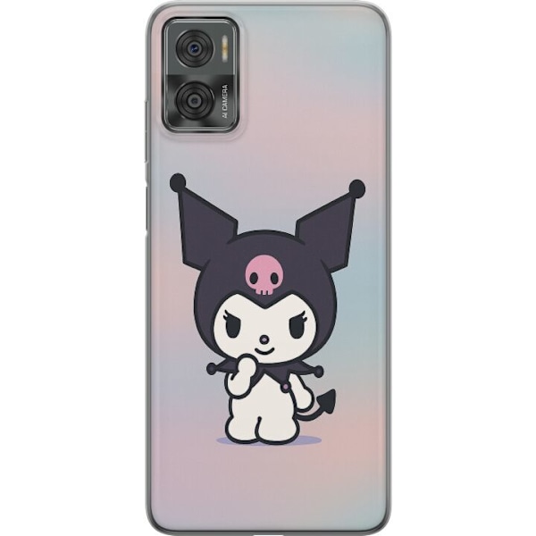 Motorola Moto E22i Gennemsigtig cover Kawaii Sanrio Kuromi