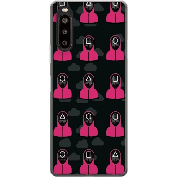 Sony Xperia 10 II Gennemsigtig cover Squid Game 2 - Hvem er du