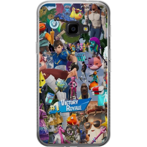 Samsung Galaxy Xcover 4 Läpinäkyvä kuori Fortnite