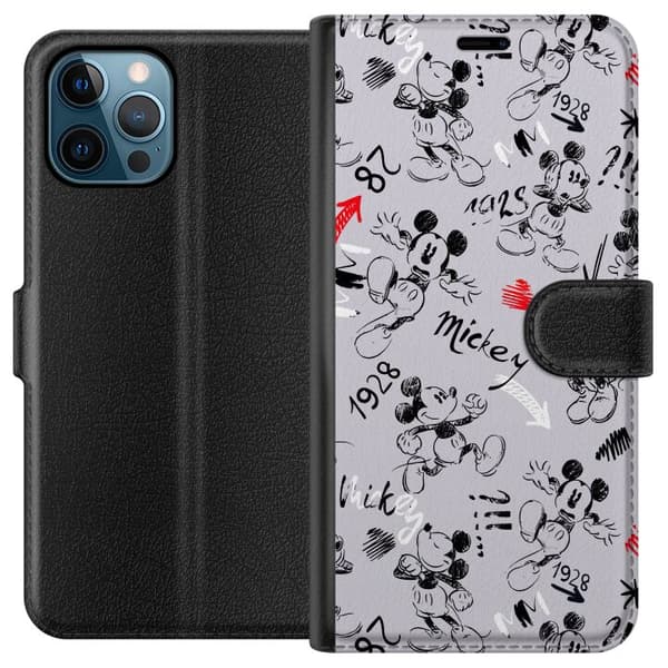 Kompatibel Tegnebogsetui til Apple iPhone 12 Pro Max Disney mønster